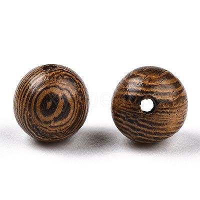 Natural Wenge Wood Beads WOOD-S659-18-LF-1