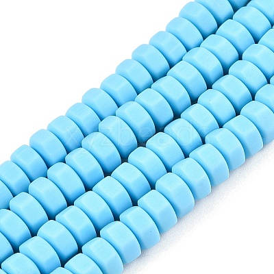 Handmade Polymer Clay Beads Strand CLAY-T021-01N-1