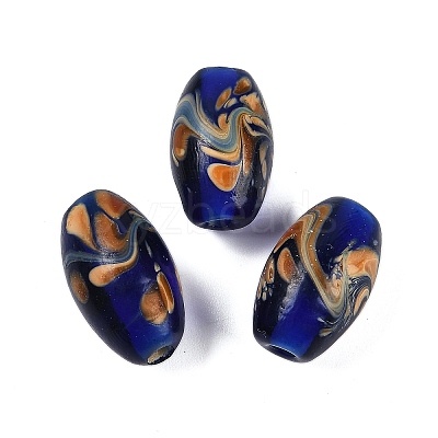 Opaque Handmade Lampwork Beads BLOW-D006-05B-1