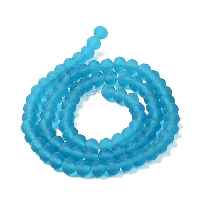 Transparent Glass Beads Strands EGLA-A034-T8mm-MD27-1