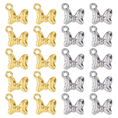 20Pcs 2 Colors 304 Stainless Steel Charms STAS-HS0001-88-1