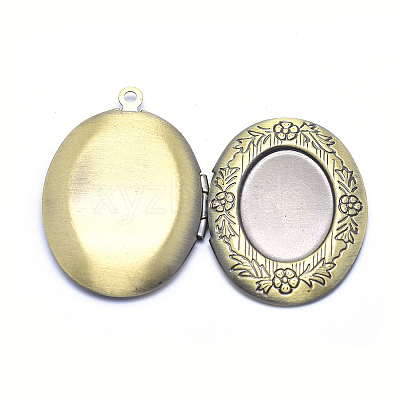 Brass Locket Pendants LS-KK-F717-18AB-NR-1
