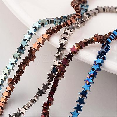 Electroplate Non-magnetic Synthetic Hematite Bead Strands G-F300-24C-1