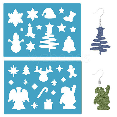 Acrylic Earring Handwork Template DIY-WH0359-036-1