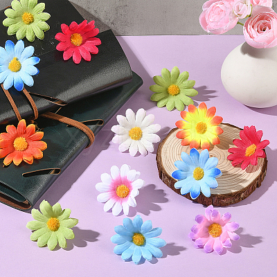 100Pcs Cloth Artificial Sunflower DIY-SP0005-96-1
