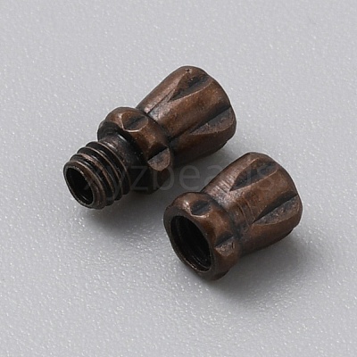Column Brass Screw Clasps FIND-WH0518-97E-1