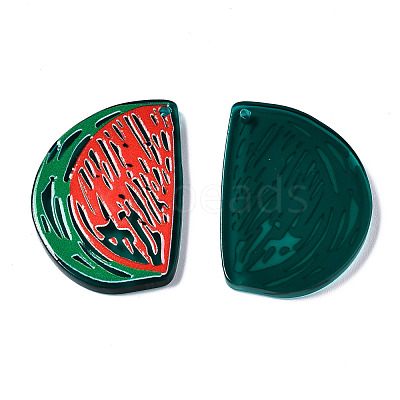 Translucent Acrylic Pendants TACR-T021-42E-1