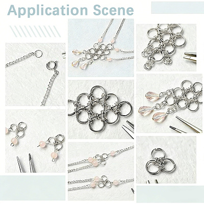 5Pcs 925 Sterling Silver Split Jump Rings STER-BBC0009-45C-1