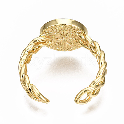 Brass Enamel Cuff Rings RJEW-N035-011-NF-1
