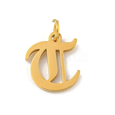 Ion Plating(IP) 304 Stainless Steel Charms STAS-I010-01G-T-1
