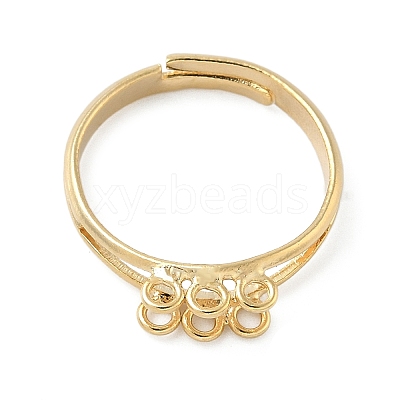 Adjustable Brass Finger Ring Trays for Hanging Pendant KK-K414-03B-G-1