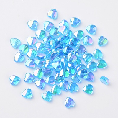 Transparent Acrylic Beads X-PL539-833-1