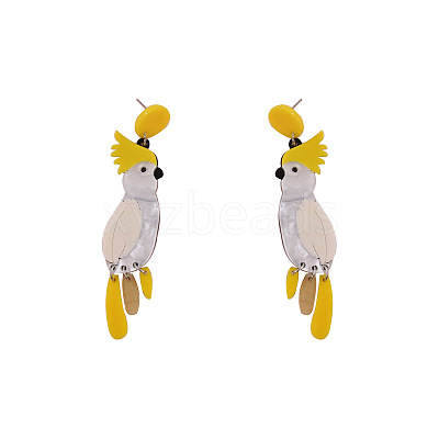 Acrylic Dangle Stud Earrings WGEFE58-02-1