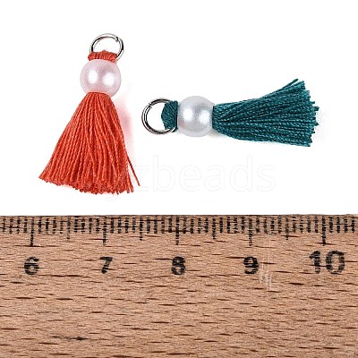 Polycotton(Polyester Cotton) Tassel Pendant Decorations FIND-T052-13-1