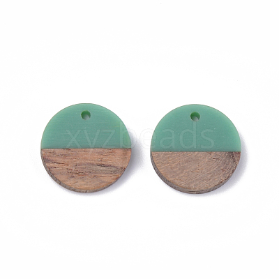 Resin & Walnut Wood Pendants RESI-S358-02C-10-1