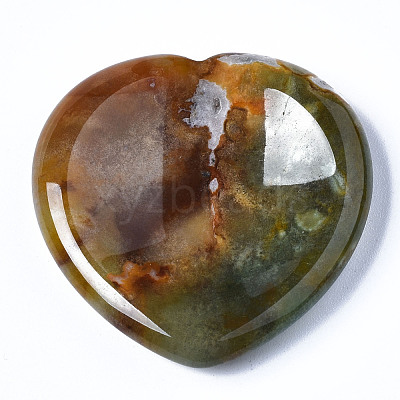 Natural Mixed Stone Thumb Worry Stone G-N0325-01-1