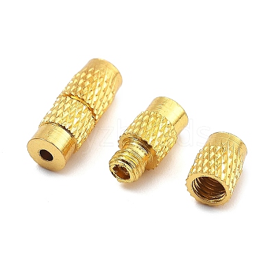 Column Brass Screw Clasps KK-M143-01G-1