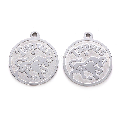 Non-Tarnish 201 Stainless Steel Pendants STAS-R106-08-1