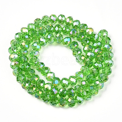 Electroplate Glass Beads Strands EGLA-A044-T6mm-B11-1