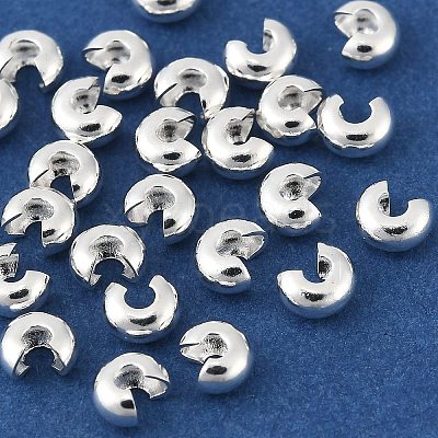 Brass Crimp Beads Covers KK-H258-04A-S-1