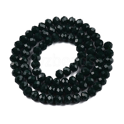 Opaque Solid Color Glass Beads Strands EGLA-A034-P2mm-D12-1