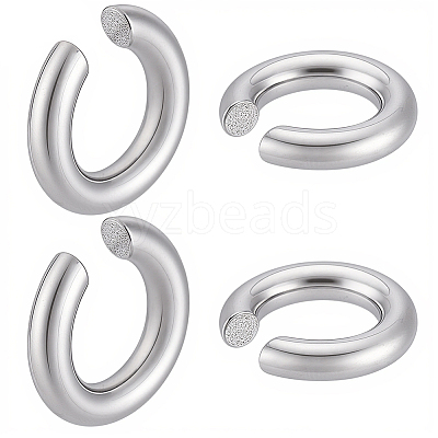 2 Pairs 303 Stainless Steel Cuff Earrings EJEW-BBC0002-25P-1