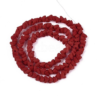 Frosted Opaque Glass Beads Strands LS-GLAA-N017-4mm-15-1