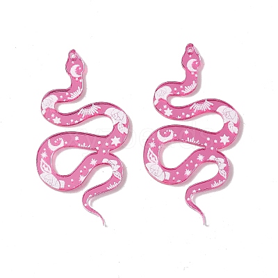 Opaque Acrylic Pendants LS-SACR-G023-B01-1