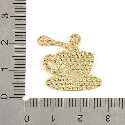 Blended Coffee Alloy Enamel Pendants ENAM-B038-01G-02-1