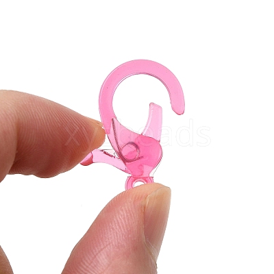 Transparent Plastic Lobster CLaw Clasps KY-H005-A12-1