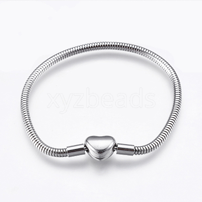 Tarnish Resistant 304 Stainless Steel European Style Chains Bracelet Making STAS-E428-10B-P-1