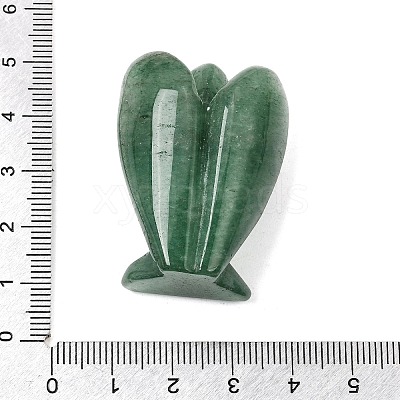 Natural Green Aventurine Angel Figurine DJEW-N006-01A-30-1