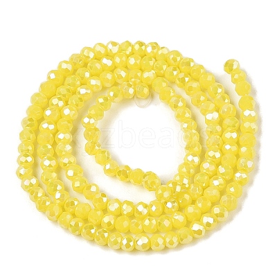 Electroplate Glass Beads Strands EGLA-A044-P1mm-B04-1