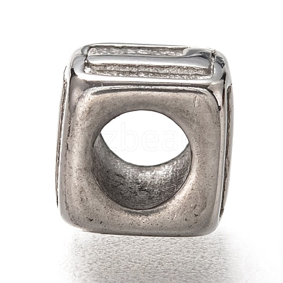 Tarnish Resistant 304 Stainless Steel European Beads OPDL-L020-001L-1
