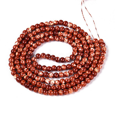 Baking Paint Glass Beads Strands DGLA-N016-4mm-06-1