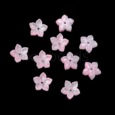 Dyed & Heated Glass Bead Caps GLAA-Z019-02-1