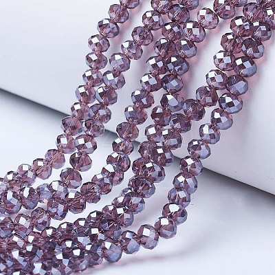 Electroplate Glass Beads Strands EGLA-A044-T2mm-A13-1