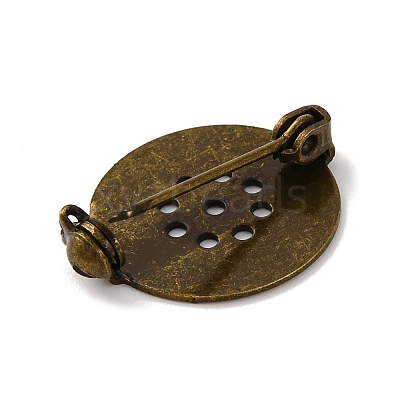 Brass Brooch Pin Findings X-KK-D266-01AB-1