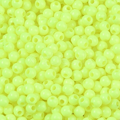 Opaque Acrylic Beads SACR-A007-01A-12-1