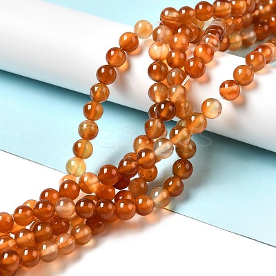 Natural Carnelian Beads Strands X-G-F718-07-1