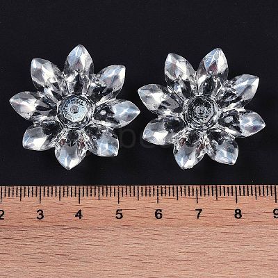 Plating Acrylic Bead Caps OACR-H118-05B-1
