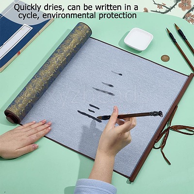 1Pc Polyester & Plastic & Alloy Chinese Calligraphy Brush Water Writing Magic Cloth AJEW-PH0008-92A-1