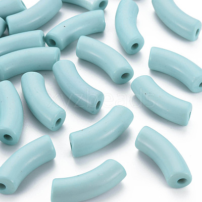 Opaque Acrylic Beads MACR-S372-001B-13-4809-1