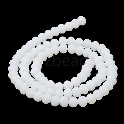 Imitation Jade Solid Color Glass Beads Strands EGLA-A034-J4mm-MD05-1