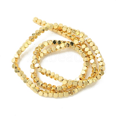 Electroplated Synthetic Non-Magnetic Hematite Beads Strands G-H020-H01-02-1