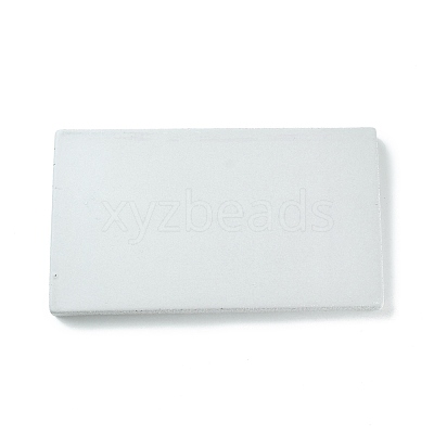 Rectangle Porcelain Flat Round Jewelry Plate DJEW-I015-02-1