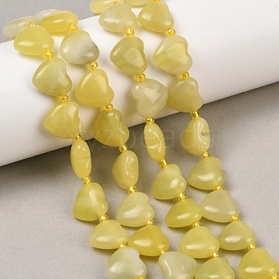 Natural Lemon Jade Beads Strands G-NH0069-A02-1