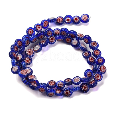 Handmade Millefiori Lampwork Beads Strands LAMP-G164-11A-1