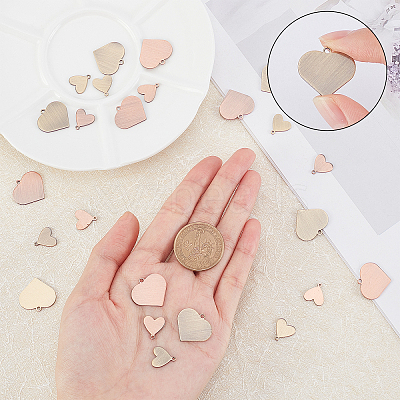 24Pcs 4 Style Brass Charms KK-CA0001-30-1