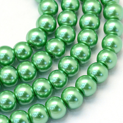 Baking Paint Glass Pearl Bead Strands HY-Q003-3mm-69-1